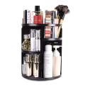Revolving 360 Rotating Makeup Organizer - Black. 