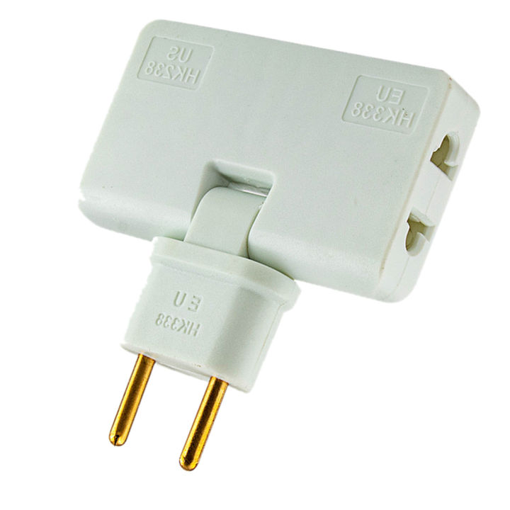 Rotate EU Plug Converter 3 in 1 180 Degree Extension Plug,White | Daraz.lk