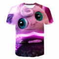 Pokemon Pikachu Mewtwo 3D Summer Fashion Cartoon T-shirt Anime Pokémon Hip-Hop Casual Children Short Sleeves Boys And Girls. 