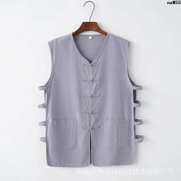 Tang%20Suit%20Style%20Linen%20Vest%20Coat%20Sleeveless%20Men's%20Chinese%20Style%20Small%20Old%20Man%20Shirt%20Undershirt%20Ma%20Lao%20Beijing%20Summer%20Sleeveless%20Gown%20%5B%20-%20Image%206