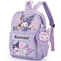 Sweet Nylon Kuromi Backpack Cinnamoroll Pompompurin Children School Bag Kt Cat Cartoon Knapsack Kids Pack. 