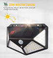 100 LED Motion Sensor Wall Light: Outdoor Garden Lamp with PIR Detection. 