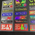 Motorcycle Modification Sticker Racing Sponsor Sticker Cover Scratches Helmet Waterproof Reflective Sticker. 