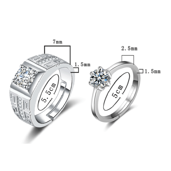 Pair%20Ring%20%20Wedding%20Ring%20One%20Carat%20%20Plated%20Ring%20Couple%20Pair%20Ring%20Wedding%20Props%20Square%20-%20Image%204