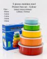 Multi Colour Stainless steel protect fresh box (5 pieces). 