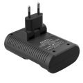 PUJIMAX 4-Slot Wall Smart Battery Charger For 9V Rechargeable Battery and 1.2V AA/AAA Rechargeable Battery UK US EU Plug. 
