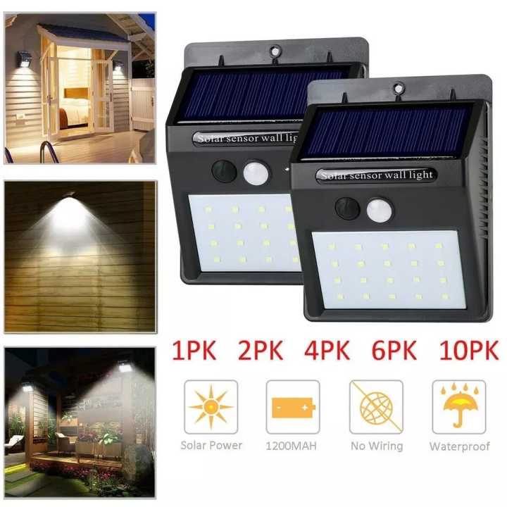 Solar Powered Sensor Light Outdoor Garden Solar Powered Light With Sensor 20 LED