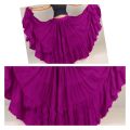 Ladies Full Flared Beautiful Long skirt plane magenta Colour. 