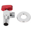 Water Shut Off Valve Strong Water Flow Copper Angle Stop Valve for Kitchen. 