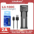 Lii-100C Lii-100 Lii-100B Charger For 18650 18350 26650 16340 RCR123 14500 3.7V 2A USB Smart Charge. 