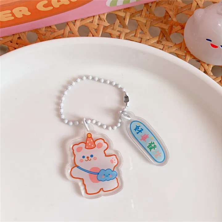 New%20Style%20Girl%20Heart%20Transparent%20Acrylic%20Pendant%20Ins%20Decorative%20Accessories%20Student%20Cute%20Keychain%20-%20Image%206