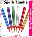 Happy Birthday Party Cake Decoration Spark Candle Large 1Pcs. 