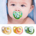 SF 1Pc Silicone Baby Pacifier Baby Bites and Chewable Products Comfortable Nipple Appearance for Newborns Flat Pacifier. 