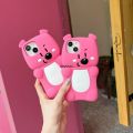 Dengfeierru Stereoscopic Cute Cartoon Panda Bear Phone Case For iPhone Sales promotion 11 12 13 14 15 Pro Max/Pro Silicone Soft Back Cover. 