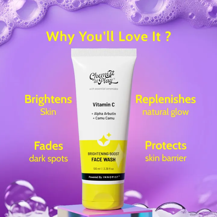 Chemist%20at%20Play%20Brightening%20Boost%20Face%20Wash%20with%2030x%20Vitamin%20C%20%7C%20Cleans%20Oil%20&%20Dirt%20%7C%20Fades%20Dark%20Spots%20%7C%20Boosts%20Radiance%20%7C%20For%20All%20Skin%20Types%20%7C%20For%20Men%20&%20Women%20%7C%20Vegan%20%7C%20SLS%20&%20Paraben%20Free%20%7C%20100%20ml%20-%20Image%202