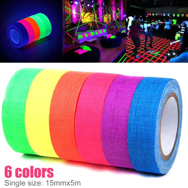 1PCS%20UV%20Reactive%20Tape%20Blacklight%20Fluorescent%20Tape%20Glow%20In%20The%20Dark%20Neon%20Gaffer%20-%20Image%204