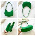 Mini Shoulder Underarm Bags Fashion Women Handbags Small Solid Color Casual Female Green Pouch Ladies Retro PU Leather Tote Bag. 