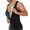 Men vest shaper (XXXL) Sauna Vest Sweat Waist Trainer Zipper Hot Neoprene Tank Top Corset Compression Body Shaper Sauna Shirt Workout Slimming Belt Belly Men Slimming Vest Body Shaper Neoprene Abdomen Fat Burning Shapewear Waist Sweat Elegant". 