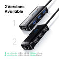 UGREEN USB 3.0 2.0 Hub Ethernet Adapter 10/100/1000 Gigabit Network Converter with USB 3.0 Hub 3 Ports Compatible for Nin,t,en,do Switch, Windows Surface Pro, MacBook Air/Retina, iMac Pro, Chromebook, PC. 
