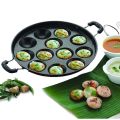 Non Stick Appam Pan,Appam Maker,12 Scoops Appam Maker, Nonstick Appam Pan, Appa Chetty Paniyaram Pan Patra Tawa With Lid and Handle. 
