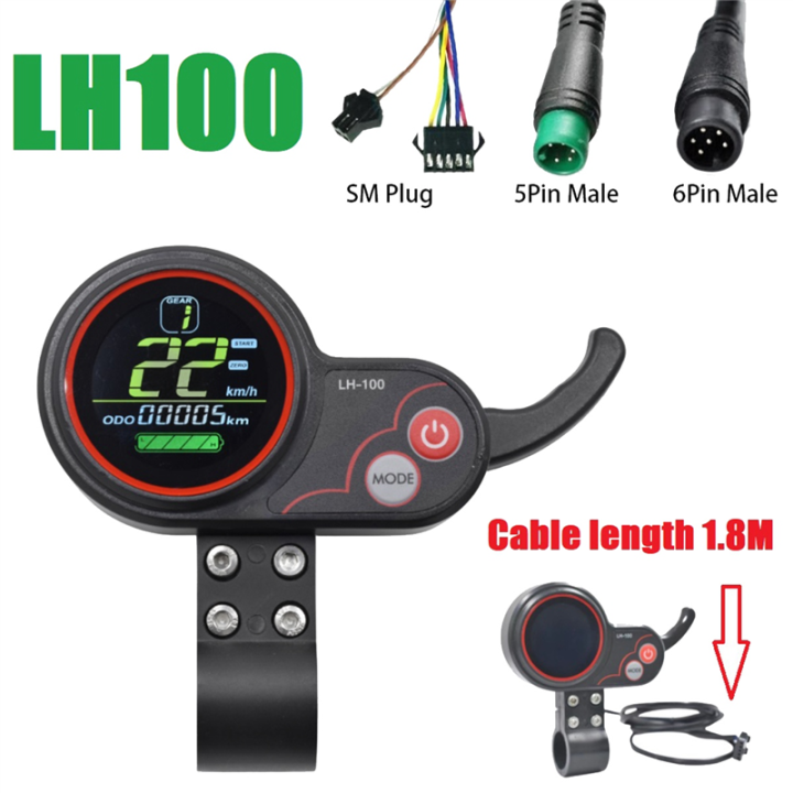 LH100%20LCD%20Display%20Dashboard%2024V-60V%20Throttle%20Meter%20Replacement%20Parts%20for%20Kugoo%20Electric%20Scooter/Ebike%20LCD%20Display%20Speedometer(SM%20Plug)%20-%20Image%202