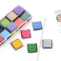 20 PCS Set 4x4cm Finger Color Ink Pad School. 