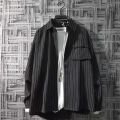 Men's Clothing New Long Sleeve Shirt Trendy with a Set of Casual Suit Fashion ins Hong Kong Style Coat for Men Summer. 