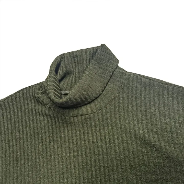 Yfashion%20Men%20Stretch%20T-shirts%20Turtleneck%20Long%20Sleeves%20Knit%20Tees%20Solid%20Color%20Casual%20Slim%20Fit%20Basic%20Shirt%20Tops%20-%20Image%202