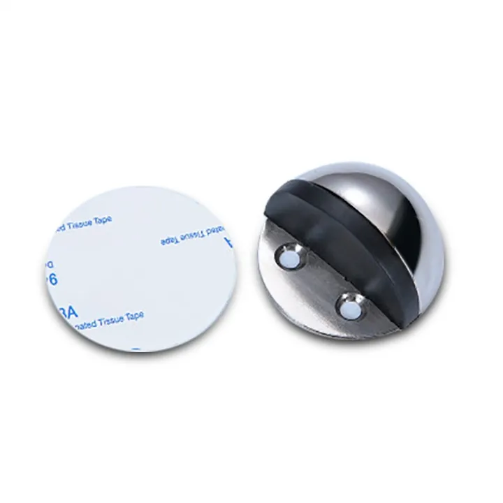 Sticker Stopper Stainless Steel Rubber Door Stopper Non Punching Sticker Door Holders ...