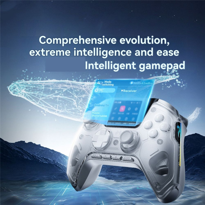 V2%20Smart%20Wireless%20Bluetooth%20Gamepad%20Joystick%20Controller%20with%202-Inch%20Screen%20for%20/Switch%20PC/Steam%20Mobile%20Games%20-%20Image%203