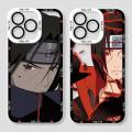Phone Case For iphone 11 12 13 14 Pro Max 12 13 Mini 14 Plus Casing Angel Eyes Anime NARUTO Itachi Soft Clear Back Cover Silicone Lens Protection TPU Square Transparent Shockproof. 