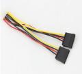 4Pin IDE Molex to 2 Serial ATA SATA Y Splitter Hard Drive Power Supply Cable. 