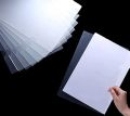 (bundle of 10 folders) Transparent L Shape Folder A4 size. 
