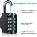 Medium 3 Digit Outdoor Waterproof Resettable Combination Number Padlock for Baggage Luggage Padlock School Locker Padlock Shed Cabinet Tool Box Garage Chain Gate Padlock Cage Weatherproof Digit Padlock Reset Number Lock. 