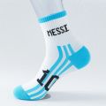 Football Star Style Messi Ronaldo Neymar Mbappe Soccer Socks Outdoor Leisure Fitness Sports Running Sock for Adult Men Women. 