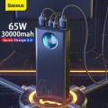 Baseus Amblight 65W 30,000mAh Power Bank Digital Display Fast Charging Power Bank For Laptop, Phone & Other Devices - WITH WARRANTY. 