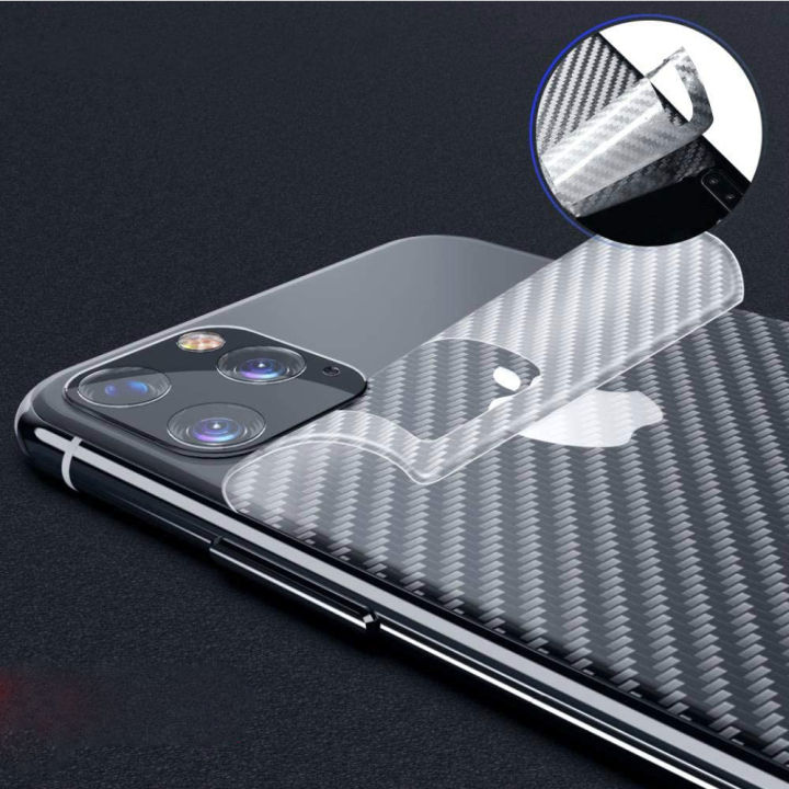 Clear Slim Transparent Carbon Fiber Film Mobile Phone Back Skin