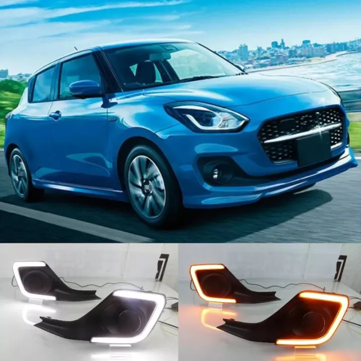 2PCS%20LED%20DRL%20Daytime%20Running%20Light%20Daylight%20yellow%20Signal%20lamp%20car-Styling%20lights%20For%20Suzuki%20Swift%202017%202018%202019%20-%20Image%203