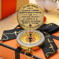 Directional Compass Christmas Style Glossy Rust-proof Compass Decor. 