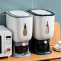 10Kg Automatic Rice Dispenser with Rinsing Cup Smart Rice Dispenser Rice Storage Rice Bucket Household Rice Box-A. 
