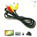 1.5M 3 RCA to 3 RCA Composite Audio Video AV Cable Cord Male to Male Plug Connect TV DVD Cameras. 