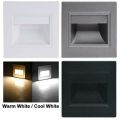 LED Stair Step Wall Light Pathway Walkway Modern Indoor Embedded Corner Lamp. 