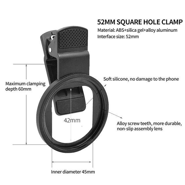 1x%2052mm%20Professional%20Mobile%20Phone%20Camera%20Lens%20Clip%20Metal%20Thread%20For%20Wide%20Angle%20Macro%20Filter%20Ring%20Mount%20Adapter%20Clip%20-%20Image%204