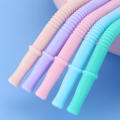 Straw Silicone Colorful Reusable Creative Household Kindergarten Portable Children's Milk Tea Straw. 