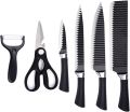 6 PCS KNIFE SET NON - STICK COATING ON STAINLESS STEEL. 