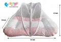 Combo of Baby Mattress with Net and Pillow/ Foldable Baby Mosquito Net/ Baby Sleeping Bag/ 4 Pcs Bedding Set. 