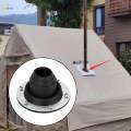 Tent Base Firewood Chimney Vent for Tipi Camping. 
