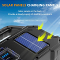 torch light Multifunctional searchlight outdoor waterproof solar powered charging bank strong light flashlight Cob hand in hand with lanternParty Packs Sets. 