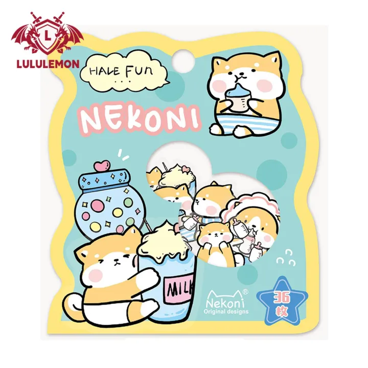 Lululemon%20Journal%20Stickers%20Lovely%20Hand%20Account%20Journal%20Album%20Cartoon%20Stickers%20-%20Image%202