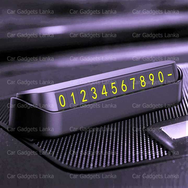Car Parking Notification Luminous Telephone Phone Number Card Holder